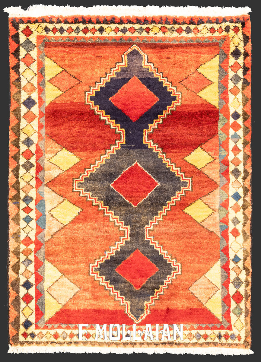 Tribal Rug Ghabbeh Bakhtiari Geometric n°:763612